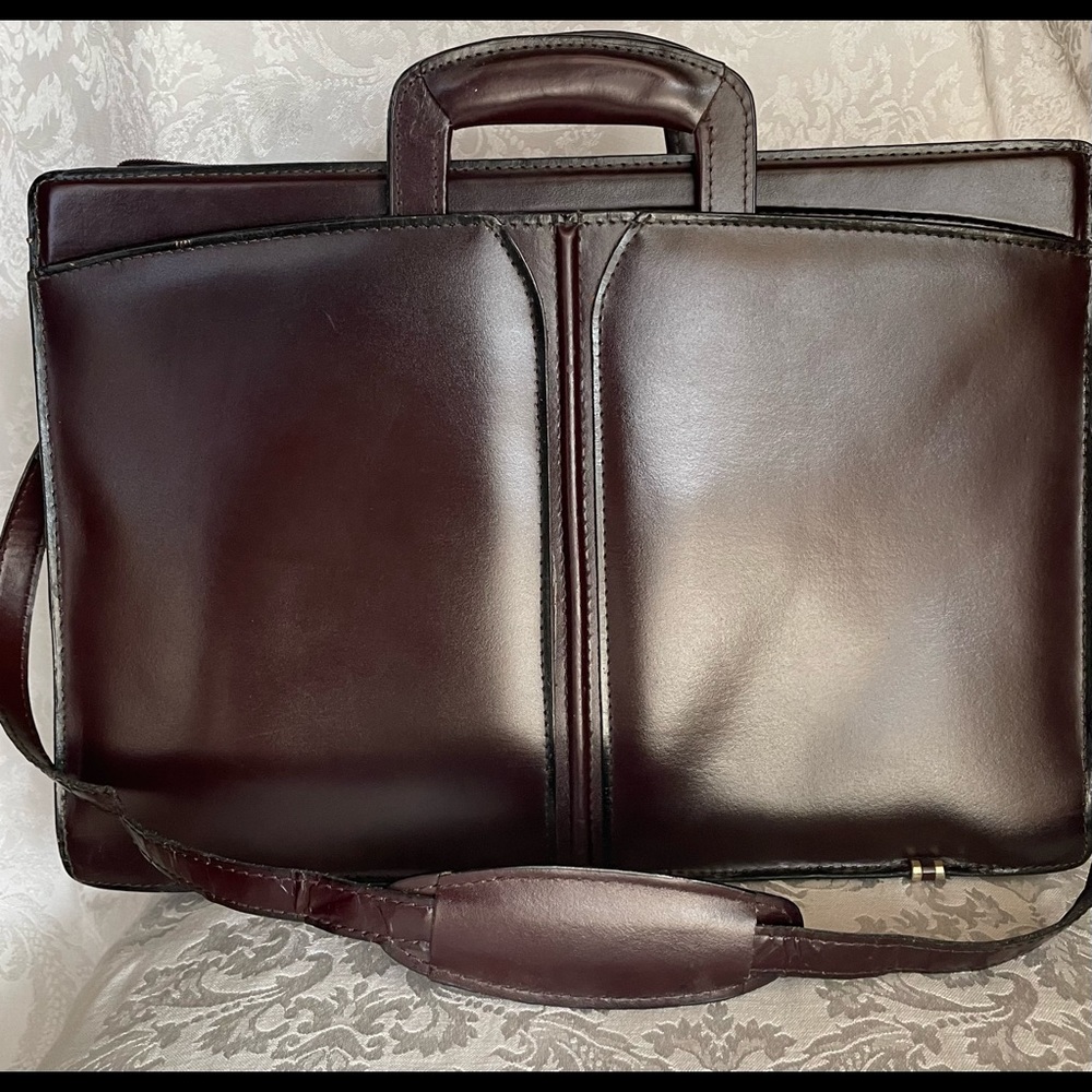 TOP GRAIN Leather Briefcase